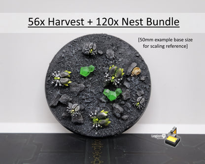 56x Necrotekh Scarab Harvesters Pack - for Wargaming Model Bits