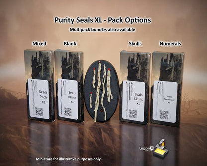 XL Purity Seals for Knights, Titans & Large Vehicles - 17-90mm Resin Seal Bits for  Wargaming Models, Scenery and Conversions