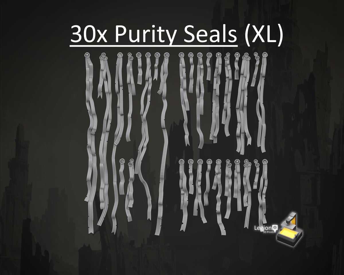 XL Purity Seals for Knights, Titans & Large Vehicles - 17-90mm Resin Seal Bits for  Wargaming Models, Scenery and Conversions