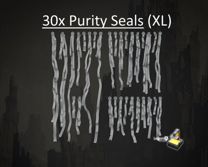 XL Purity Seals for Knights, Titans & Large Vehicles - 17-90mm Resin Seal Bits for  Wargaming Models, Scenery and Conversions