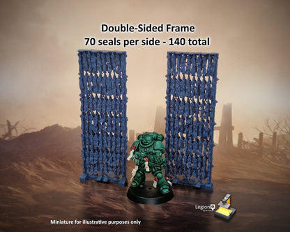 140x Purity Seals M for Infantry & Vehicles - 5-14mm Resin Seal Bits for Wargaming Models, Scenery, Kitbashing and Conversions