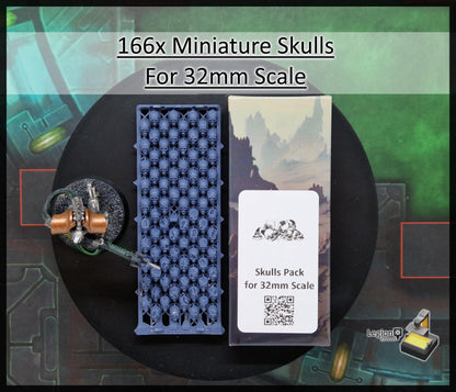 238x Skulls Pack - for Basing 28mm Miniature Scatter Scenery Wargaming Model Bits AoS 30k