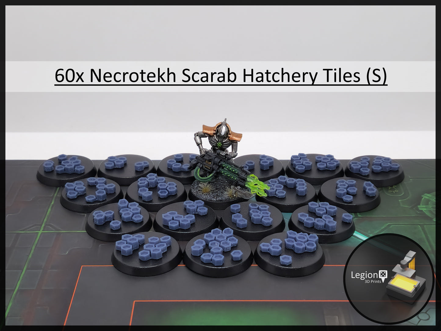 60x Necrotekh Scarab Hatchery Tiles Scenery Pack (S) - for Wargaming Model Bits