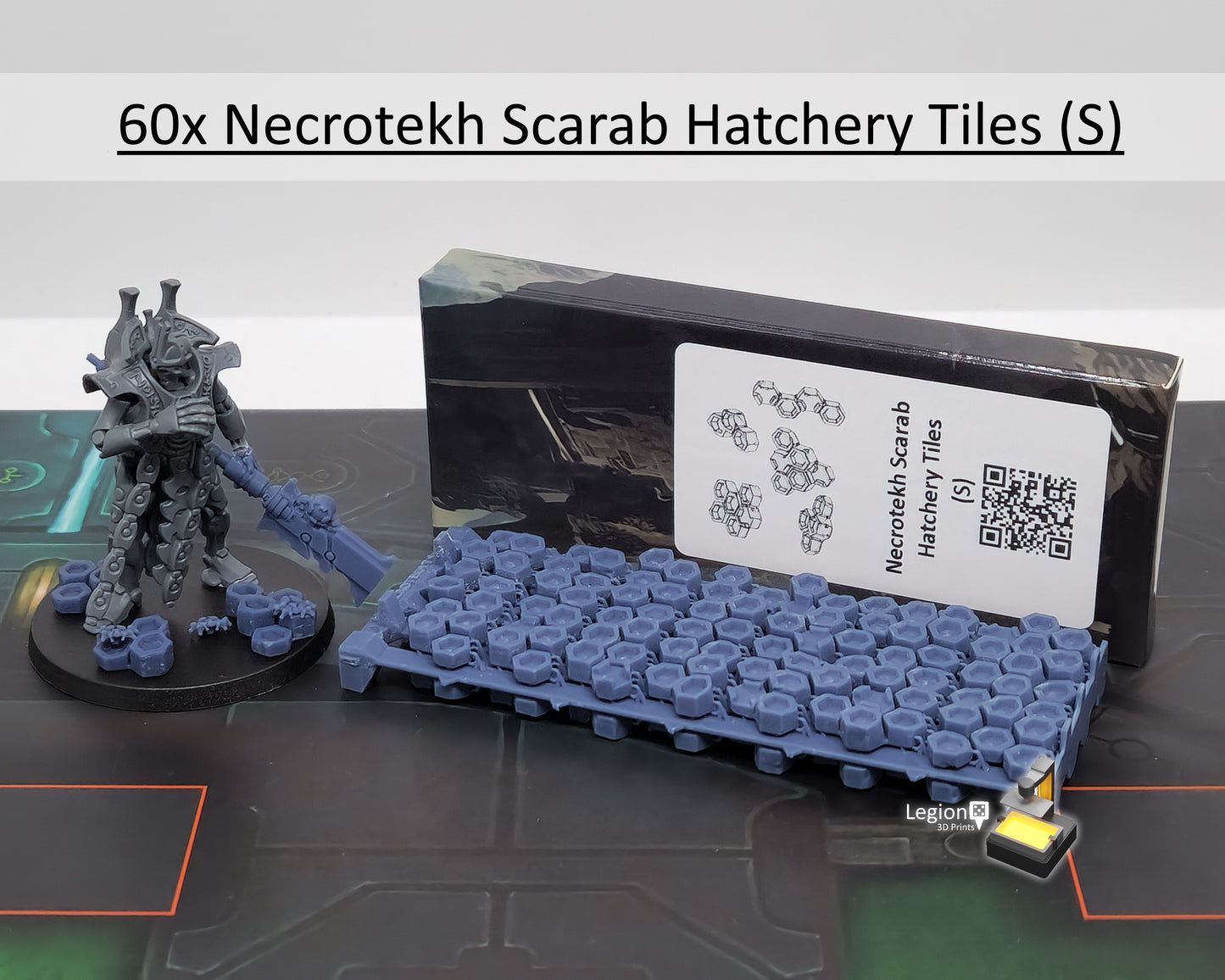 60x Necrotekh Scarab Hatchery Tiles Scenery Pack (S) - for Wargaming Model Bits