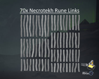 70x Necrotekh Runes Links Scenery Pack - for Wargaming Model Bits