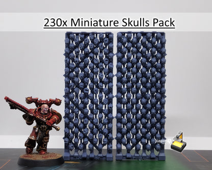 230x Skulls Pack - for Basing 28mm Miniature Scatter Scenery Wargaming Model Bits AoS 30k