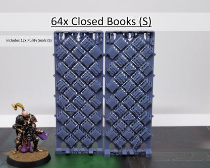 64x Miniature Closed Books Pack (S) - for 28mm 32mm Hobby Wargaming Model Bits - Fantasy AoS 30k Heresy