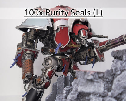 100x Purity Seals (L) Oaths Papers Scenery Pack - for Knights Dreadnoughts Vehicles Tanks Wargaming Model Bits 30k Heresy