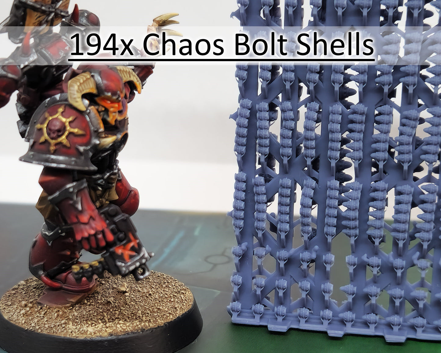 194x Chaos Bolt Shells Scenery Pack - for Bolters Space Marines Basing Wargaming Model Bits 30k Heresy