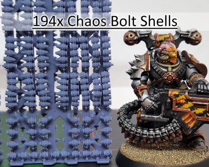 194x Chaos Bolt Shells Scenery Pack - for Bolters Space Marines Basing Wargaming Model Bits 30k Heresy