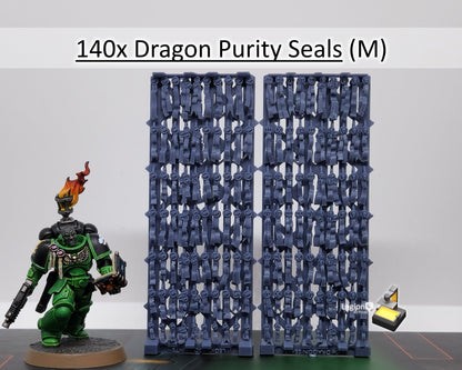 Dragon Theme Purity Seals Oaths Papers Scenery Pack - for Wargaming Model Bits 30k Heresy