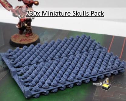 230x Skulls Pack - for Basing 28mm Miniature Scatter Scenery Wargaming Model Bits AoS 30k