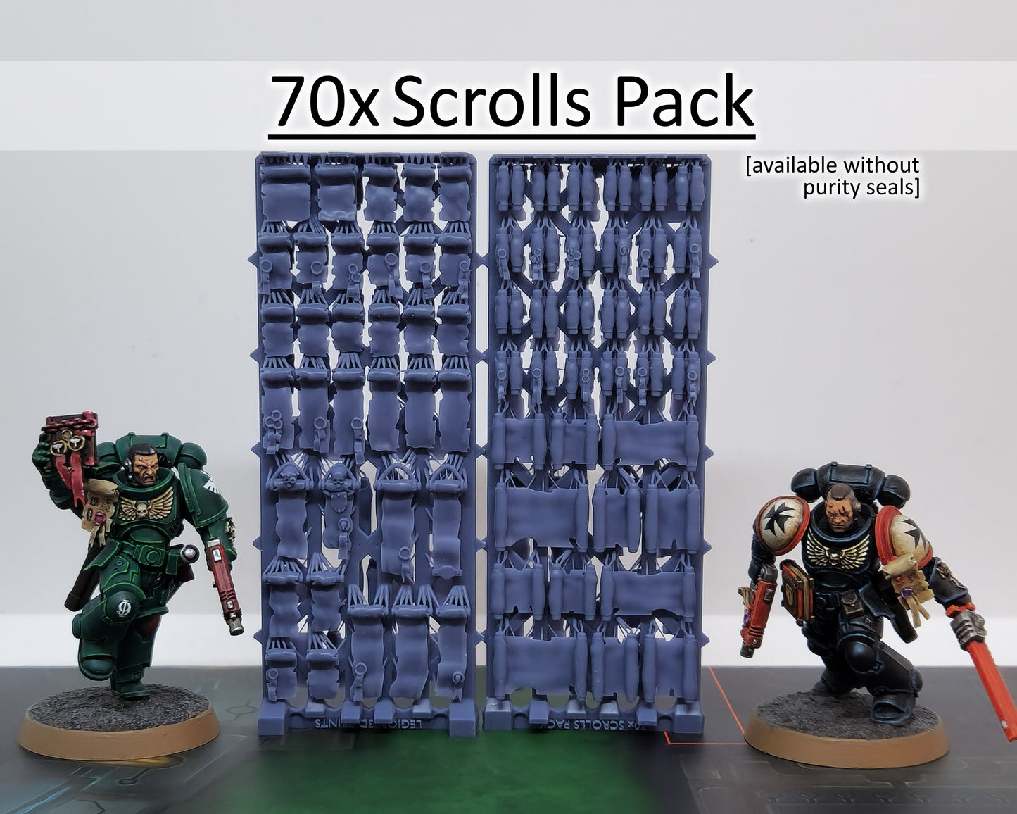 70x Miniature Scrolls Oaths Papers Posters Accessory Pack - for Hobby Wargaming Model Bits Space Marine Fantasy AoS 30k