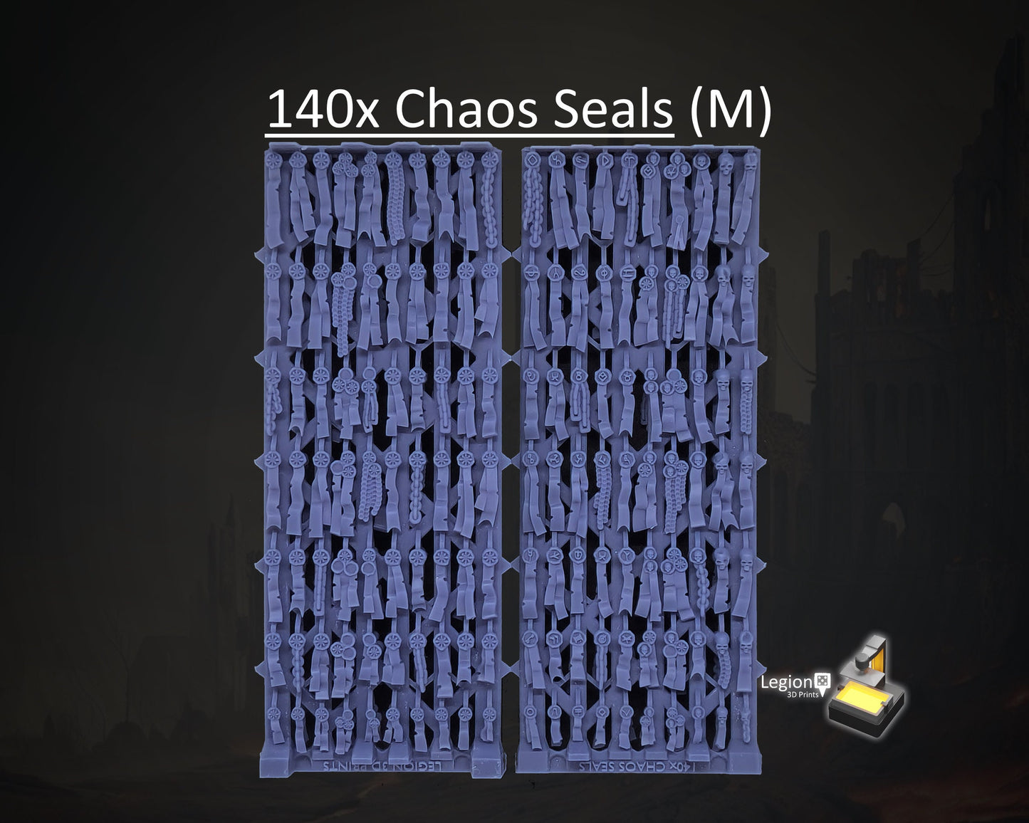 140x Chaos Seals (M) Oaths Papers Scenery Pack - for Wargaming Model Bits 30k Heresy