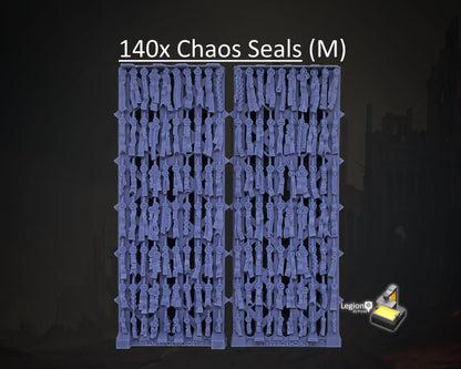 140x Chaos Seals (M) Oaths Papers Scenery Pack - for Wargaming Model Bits 30k Heresy