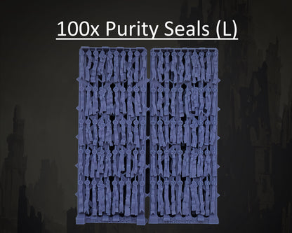 100x Purity Seals (L) Oaths Papers Scenery Pack - for Knights Dreadnoughts Vehicles Tanks Wargaming Model Bits 30k Heresy