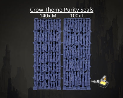 Crow Theme Purity Seals Oaths Papers Scenery Pack - for Wargaming Model Bits 30k Heresy