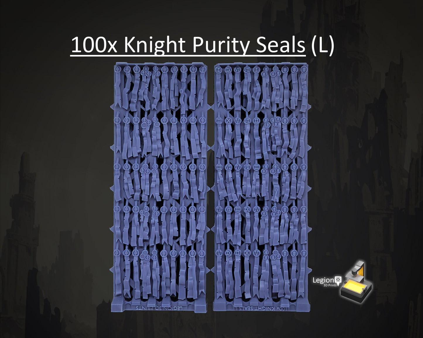 Knight Theme Purity Seals Oaths Papers Scenery Pack - for Wargaming Model Bits 30k Heresy