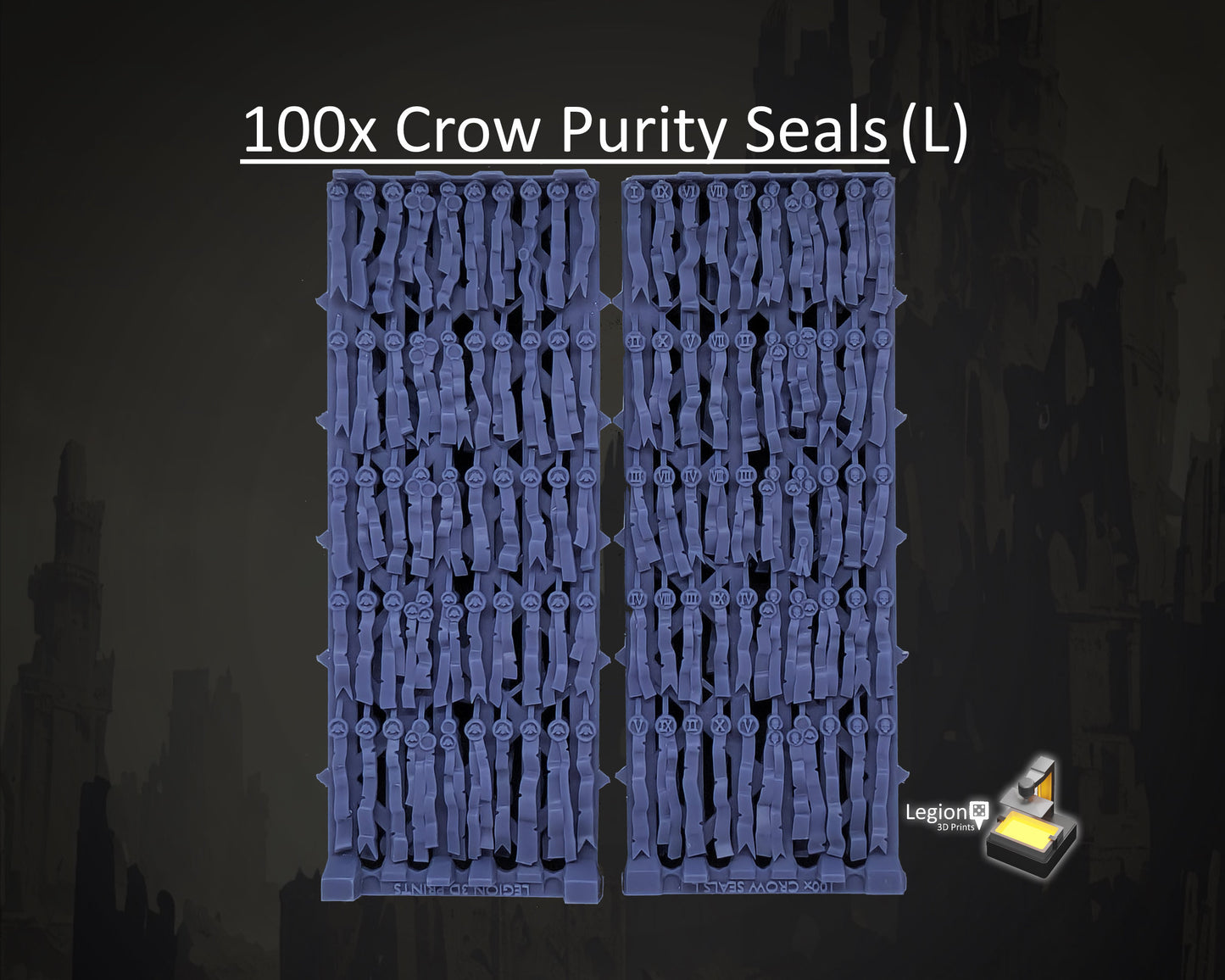 Crow Theme Purity Seals Oaths Papers Scenery Pack - for Wargaming Model Bits 30k Heresy