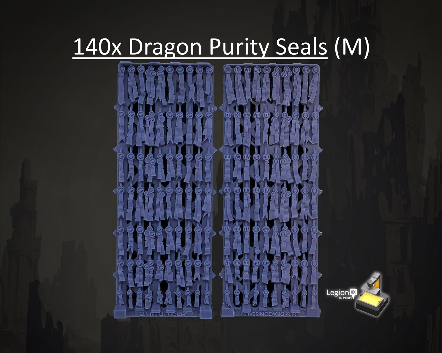 Dragon Theme Purity Seals Oaths Papers Scenery Pack - for Wargaming Model Bits 30k Heresy