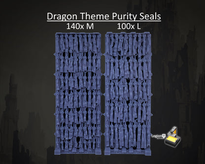 Dragon Theme Purity Seals Oaths Papers Scenery Pack - for Wargaming Model Bits 30k Heresy