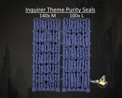 Inquirer Theme Purity Seals Oaths Papers Scenery Pack - for Wargaming Model Bits 30k Heresy