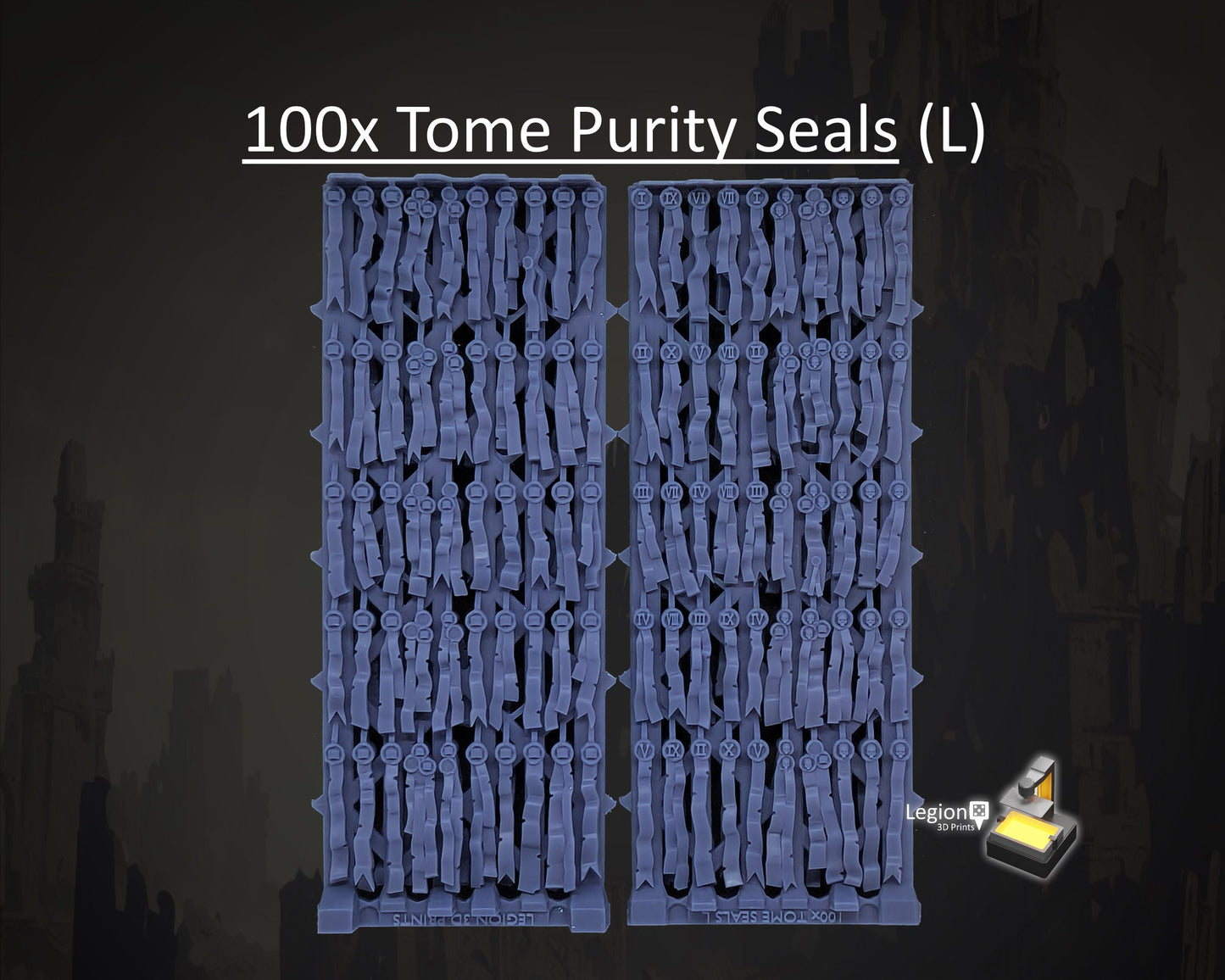 Tome Theme Purity Seals Oaths Papers Scenery Pack - for Wargaming Model Bits 30k Heresy