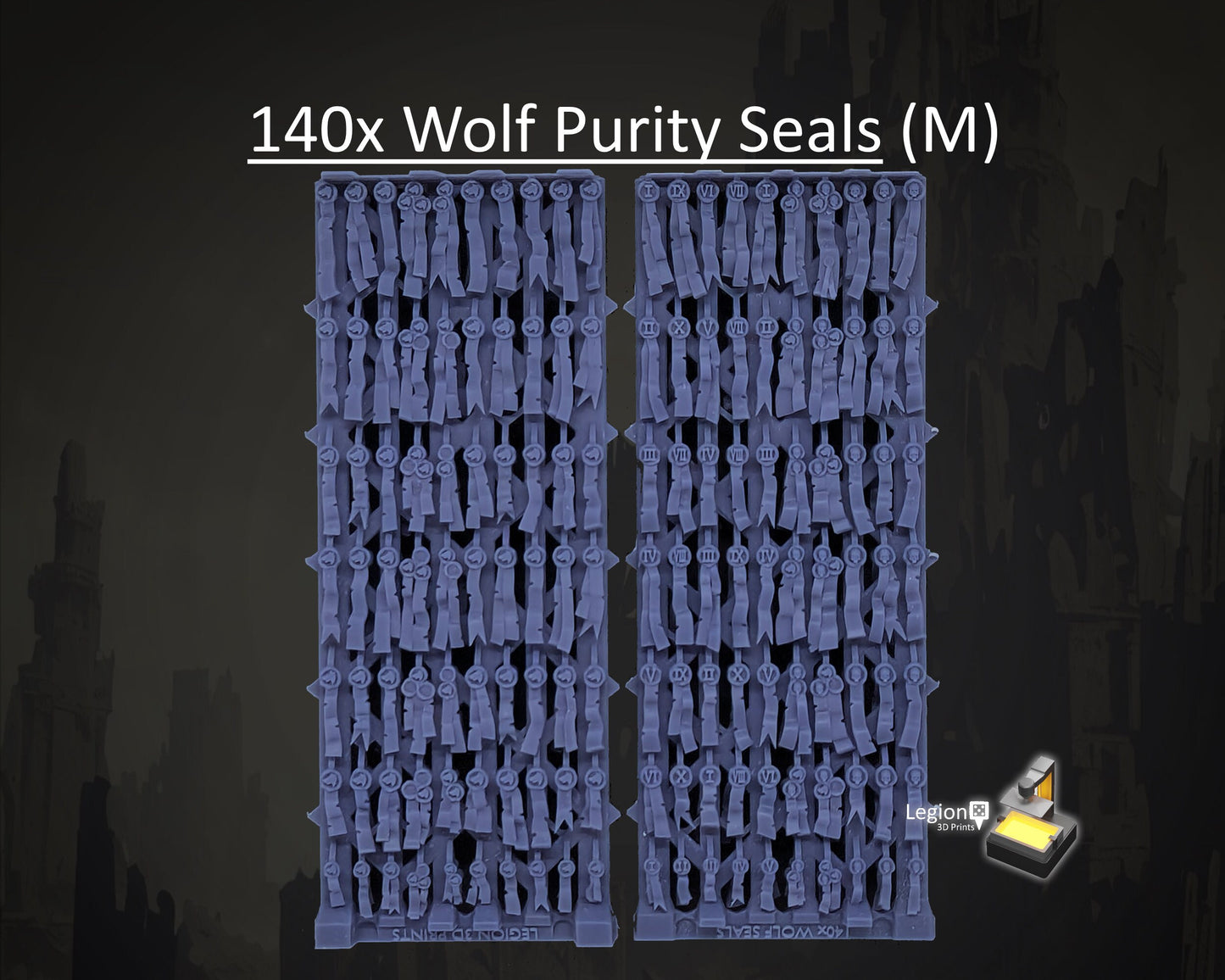 Wolf Theme Purity Seals Oaths Papers Scenery Pack - for Wargaming Model Bits 30k Heresy