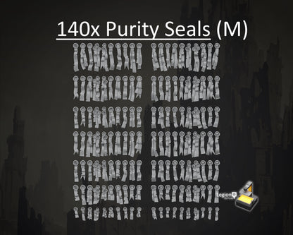 140x Purity Seals Oaths Papers Scenery Pack - for Heavy Infantry Space Marines Vehicles Wargaming Model Bits 30k Heresy