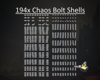 194x Chaos Bolt Shells Scenery Pack - for Bolters Space Marines Basing Wargaming Model Bits 30k Heresy