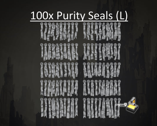 100x Purity Seals (L) Oaths Papers Scenery Pack - for Knights Dreadnoughts Vehicles Tanks Wargaming Model Bits 30k Heresy