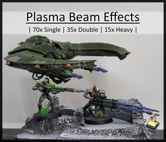 Grey Plasma Beam Miniature Effects Packs - for Wargaming Model Bits