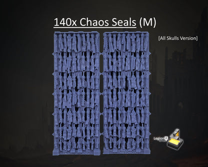 140x Chaos Seals (M) Oaths Papers Scenery Pack - for Wargaming Model Bits 30k Heresy