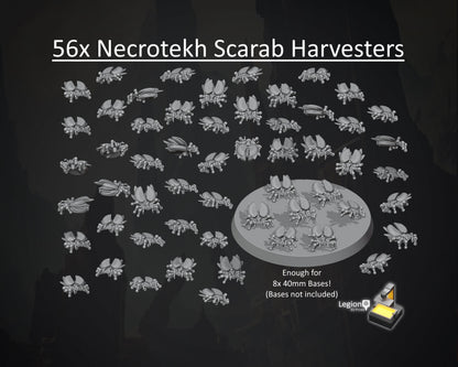 56x Necrotekh Scarab Harvesters Pack - for Wargaming Model Bits