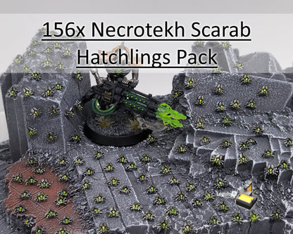 156x Necrotekh Scarab Hatchlings Pack - for Wargaming Model Bits