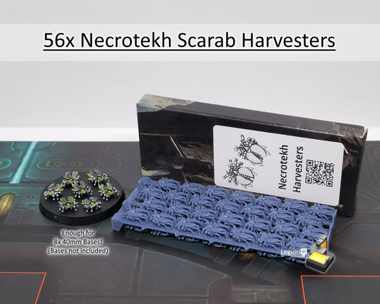 56x Necrotekh Scarab Harvesters Pack - for Wargaming Model Bits